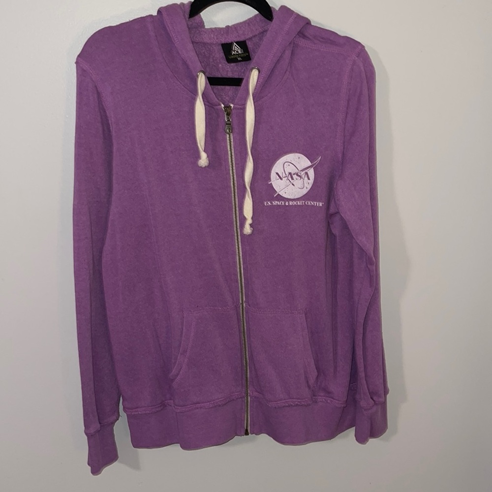 NASA purple hoodie jacket